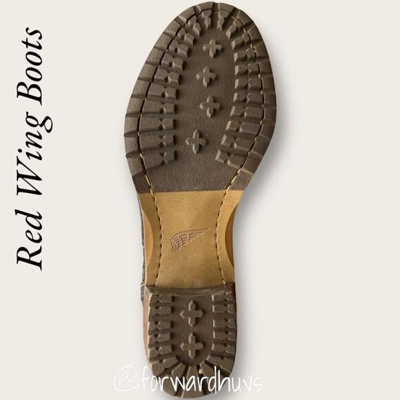 Red Wing Boots Brown Suede Size 7.5 D - Picture 10 of 12